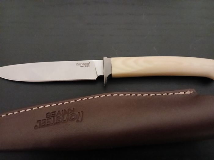 Lionsteel Ago Knife White Micarta