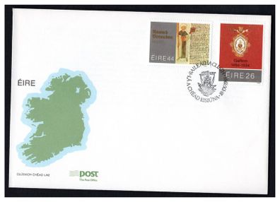 1984 Ireland 500th Anniversary of City of Galway & 1500th Anniversary of the Birth of Saint Brendan Commemorative Stamps An Post First Day Cover (FDC)