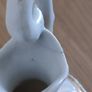 3 antique jugs white with leaves relief & gilt accents Image 7