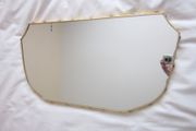 Vintage Art Deco  Mirror with Brass Studded Border