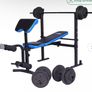 Pro Fitness Folding Workout Bench with Weights Image 7