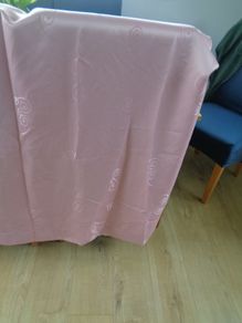 Pair of Pink Lined Curtains for Sale