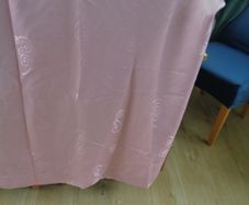 Pair of Pink Lined Curtains for Sale