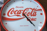 Coca Cola Metal &amp; Glass Wall Clock