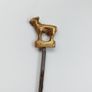 Vintage  BBQ skewer with brass topper  length 34cm Image 2