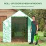 Polyethylene Walk-in Polytunnel Greenhouse, 2 x 3(m), Green Image 3
