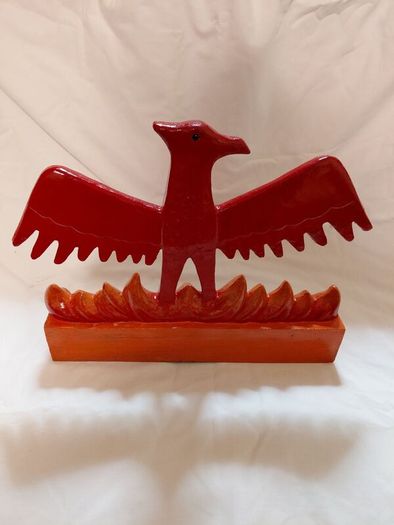 Vintage HandPainted Phoenix Ale Promo Figure Rare