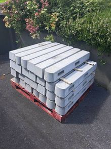 Concrete fence posts (2 rail)