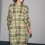 Fab Zara Lemon and Green Plaid MIDI Dress New  Size Large runs big UK 12-14 Image 2