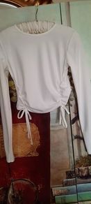 Pretty ASOS White Long Sleeved Top