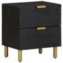 Bedside Cabinet Black Image 2