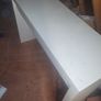 Ikea make up table, white mirror, vanity lights & vanity stool. Image 5