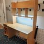 Desk with bookshelf and light Image 4
