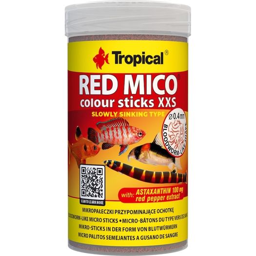 Tropical Red Mico Colour Sticks XXS 100ML/50G