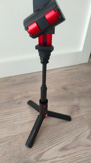 Phone stand & stabler with Bluetooth remote