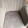 4 x JYSK ADSLEV dining chairs in grey velvet with natural solid wood legs Image 3