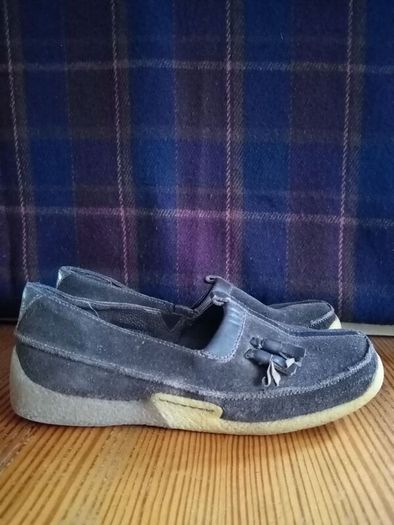 Clark's casual suede loafers brown 4 37