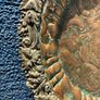 Vintage silver plated copper tray Image 2