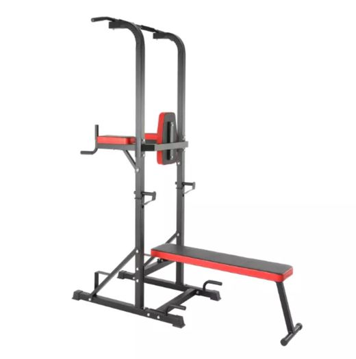 Power Rack With Foldable Bench