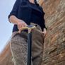 Unique Handmade Walking Stick, Whale Dolphin Handle, Never Used Image 6