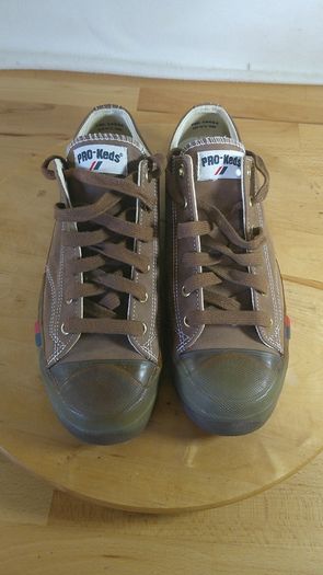 Rare Sample Mens PRO-Keds Royal Lo Brown Leather Sneakers Size Ire 8 / EUR 42