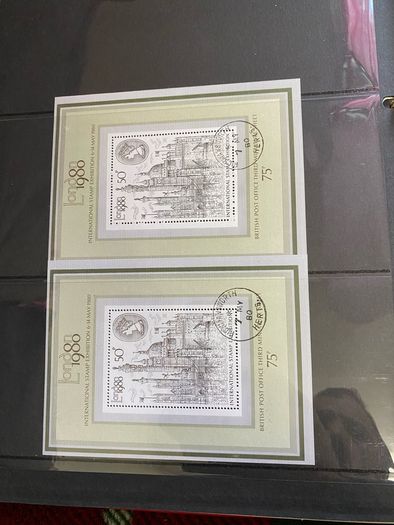 2 vintage stamp books