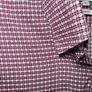 mens REISS shirt slim fit Size Small long sleeve 100% cotton white burgundy Image 7