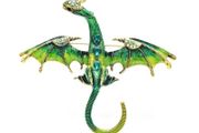 Enamel Dragon Brooch