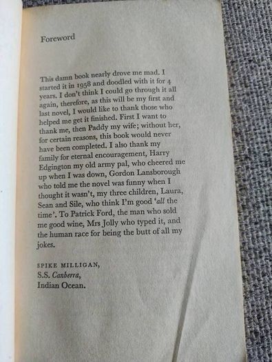 Puckoon by Spike Milligan in used condition see photos FREE STANDARD POSTAGE INCLUDED