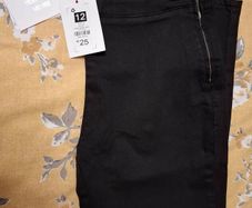 Savida Crop Black Denim Jeans BNWT