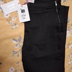 Savida Crop Black Denim Jeans BNWT