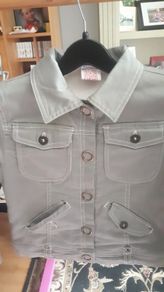Cute pale green jacket Age 3-4 fleece lined