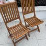 Outdoor Solid Wood Table and Chairs Image 3