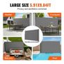 Retractable Side Awning, 71''x 118'' Outdoor Privacy Screen, 180g Polyester Water-proof Retractable Patio Screen, UV 30+ Room Divider Image 2