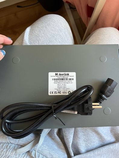 MokerLink 16-Port Web Managed PoE Switch.