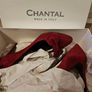 Chantal Italian high heel shoes red Camoscio Rubino real leather size 6.5 UK 40 EU new & boxed Image 2