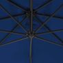 Cantilever Umbrella with Steel Pole 250x250 cm Azure Image 4