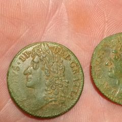 james 2nd shillings in fab cond