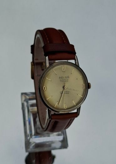 Vintage Helsa Superflat men's watch 1960s