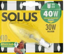 Solus lightbulb ses candle