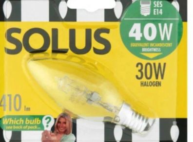 Solus lightbulb ses candle