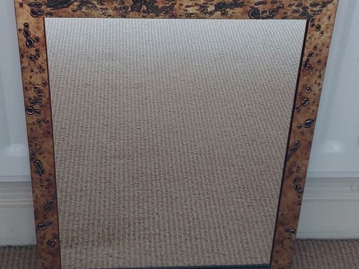 Contemporary Mirror With Unusual Frame