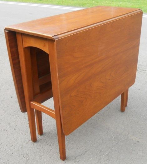 Mid-century drop-leaf dining table