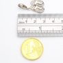 925 Sterling Silver CZ Ballet Slippers Charm Image 9