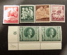 Germany.3rd Reich.Social Welfare/Hitler.Original Lot on Mint Never Hinged.