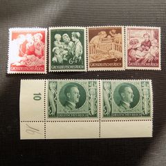 Germany.3rd Reich.Social Welfare/Hitler.Original Lot on Mint Never Hinged.