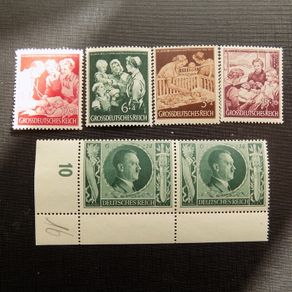 Germany.3rd Reich.Social Welfare/Hitler.Original Lot on Mint Never Hinged.