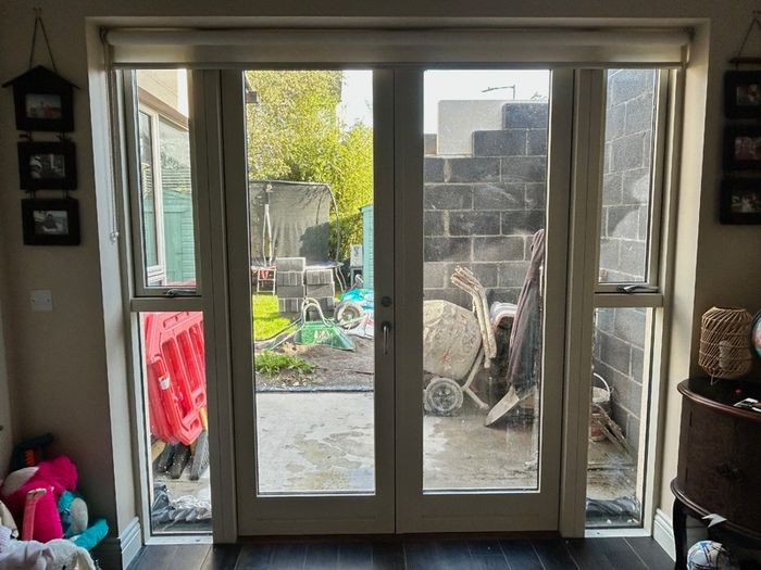 Carlson patio doors with side panels