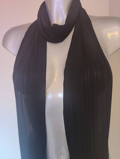 Black long detailed scarf Perfect condition Postage included
