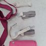 Lassig Green Label Mix 'n Match Nappy Bag in strawberry pink. Image 2